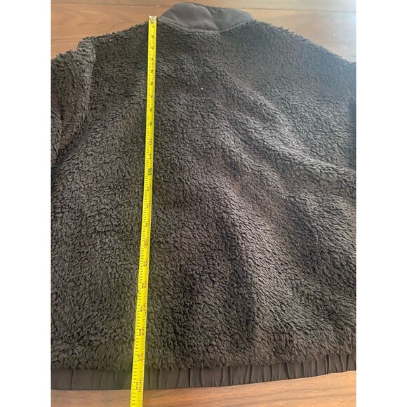 Vuori Cozy Sherpa Popover Quarter Snap Black Women's Small S Camp Ski Pullover - Picture 5 of 6